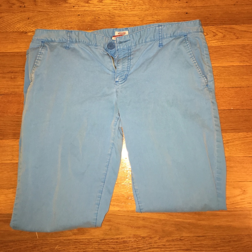 Bright blue pants