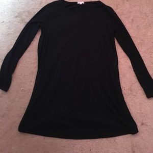 Long sleeve black dress