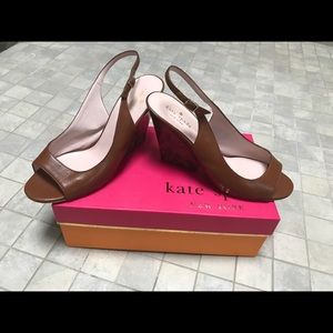 Kate Spade wedge sling backs