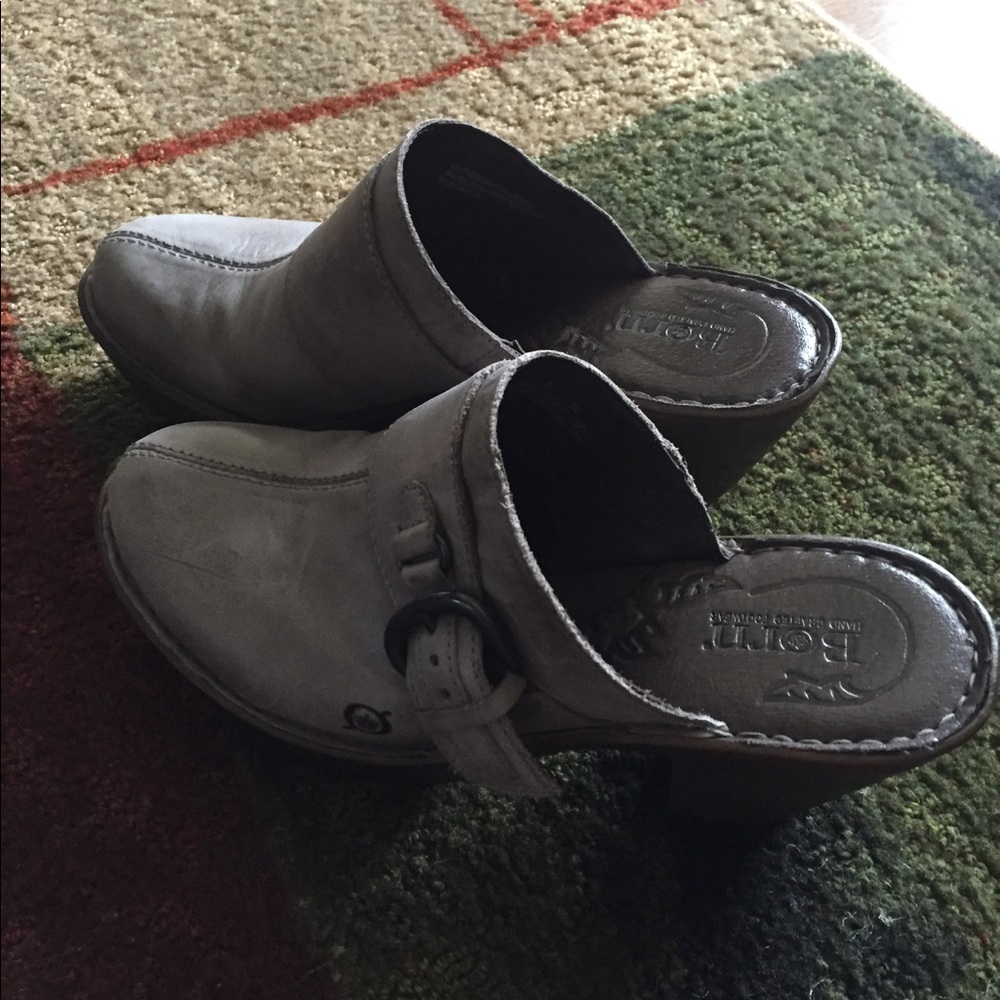 Grey Borne Clogs