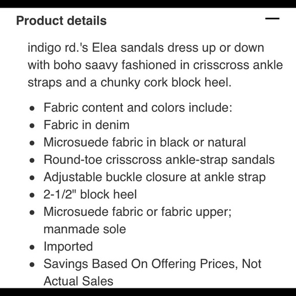 Indigo Rd. Elea Block Cork Heel Sandals - Picture 8 of 8