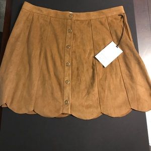 Kendall &a Kylie Suede Skirt
