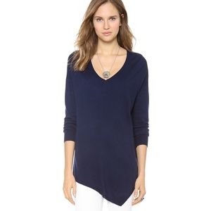 Joie Armelio Asymmetrical Navy Blue Sweater XS