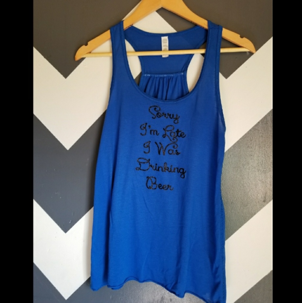 BLUE RACER BACK TANK TOP