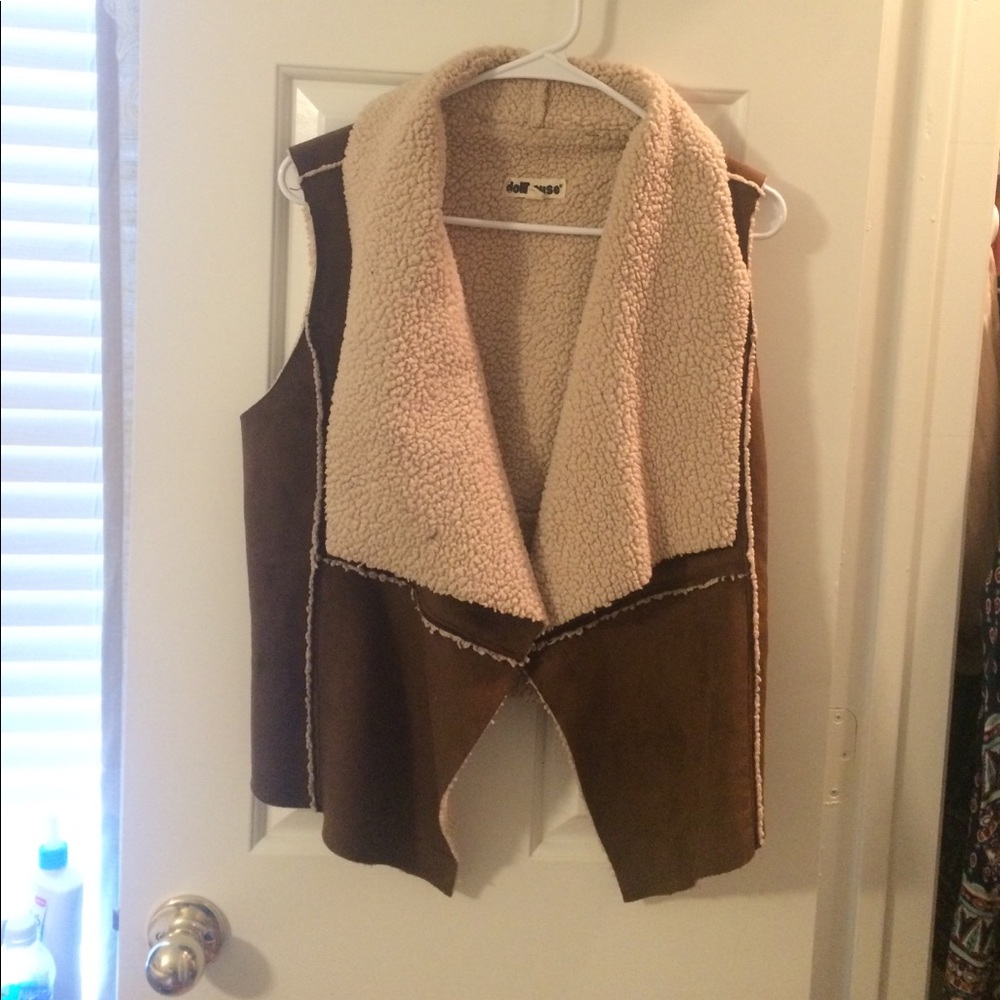 Brown cardigan