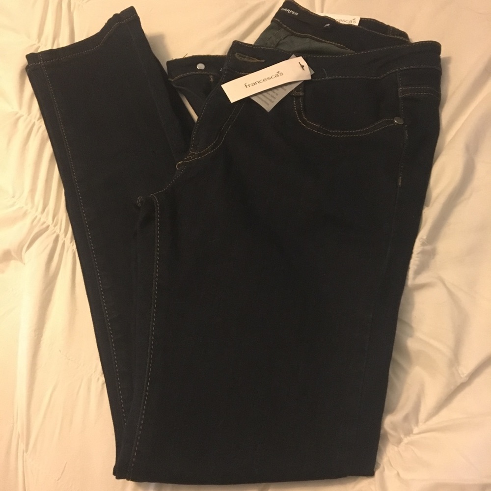 Dark skinny jeans