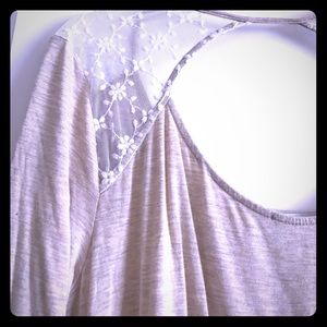 Lovappella Caulo Detail Tulip Hem Knit Top