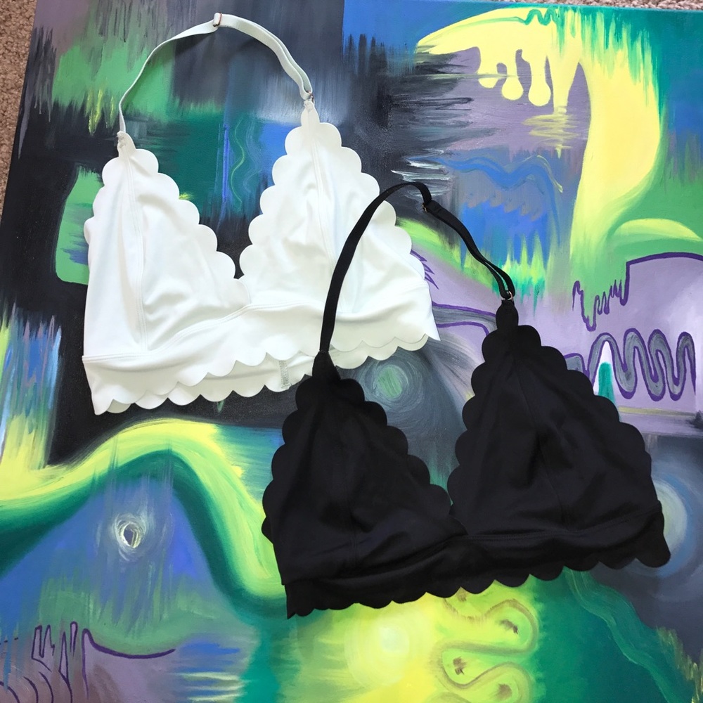 Scalloped bralette bundle