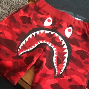 Authentic A Bathing Ape Shark Camo Shorts