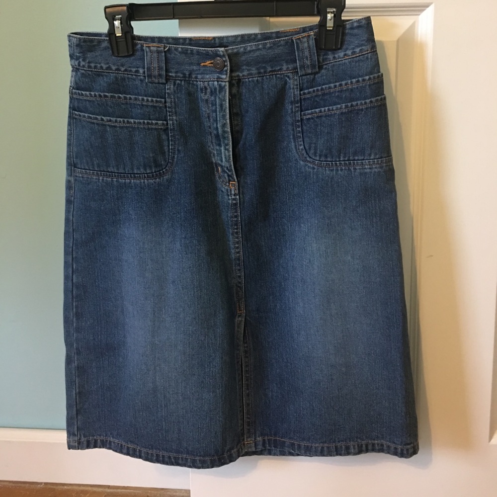 Limited below knee jean skirt  size 6