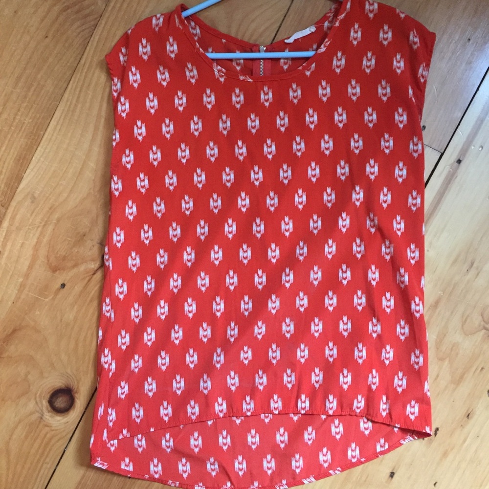 Anthropologie size small hi low top ikat print