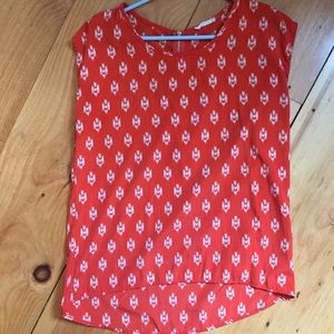 Anthropologie size small hi low top ikat print