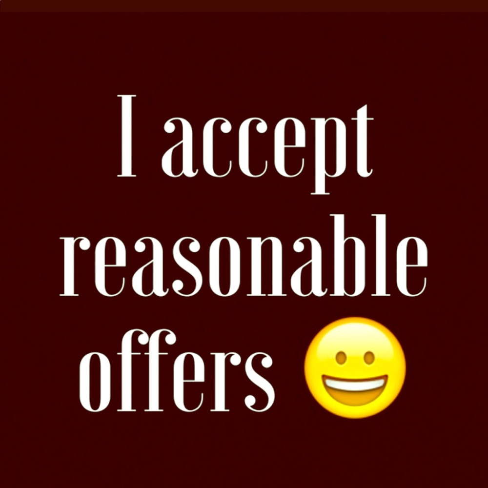 I accept reasonable offers!!