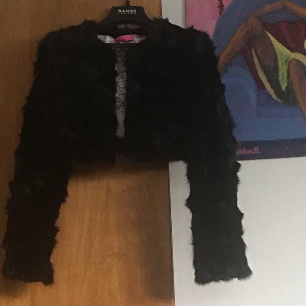 (Sold) NWT Juicy Couture Fur Jacket L