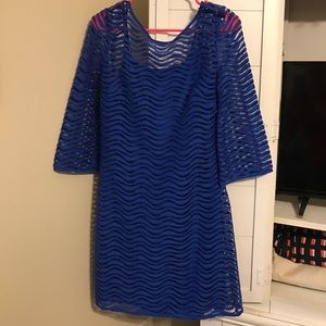 Lilly Pulitzer Topanga Dress Wavy Knit Lace