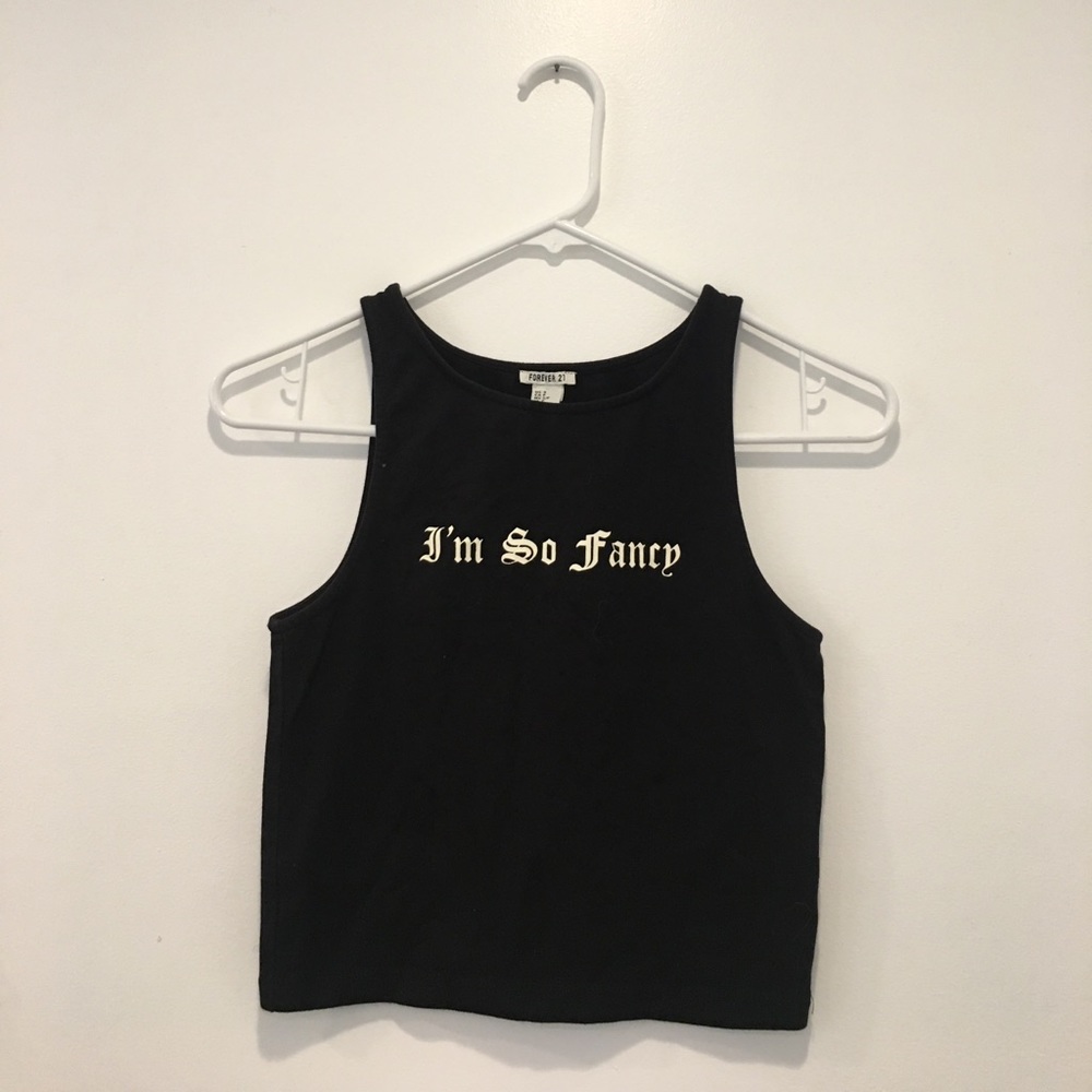 "im so fancy" halter top