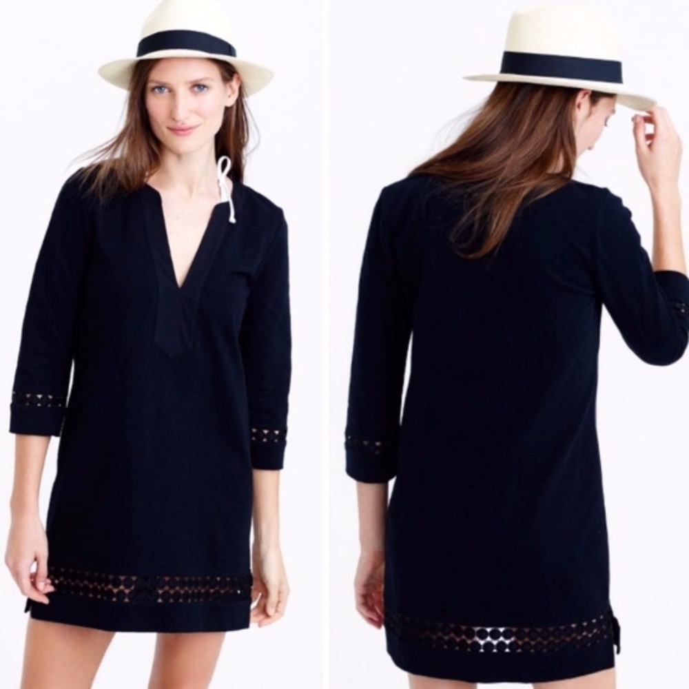 New J.Crew Cotton Embroidered Tunic
