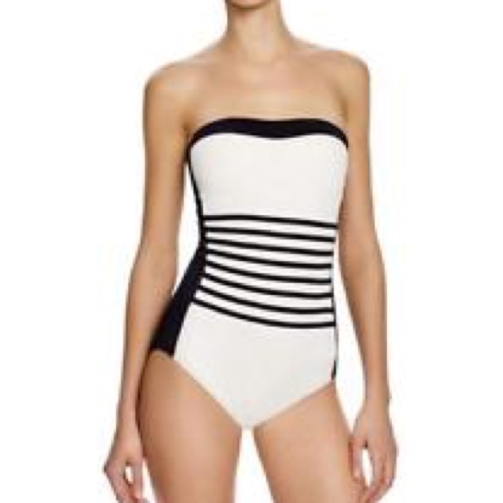 30% OFF DKNY CURRANT A LISTER BANDEAU Swimsuit - Picture 1 of 8