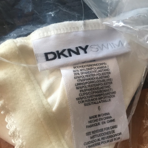 30% OFF DKNY CURRANT A LISTER BANDEAU Swimsuit - Picture 3 of 8