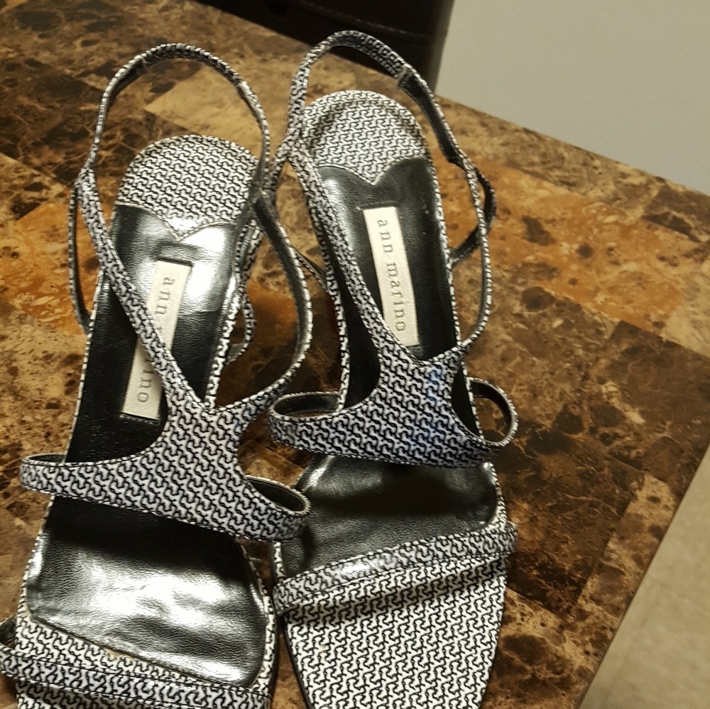 Blue & white sandals