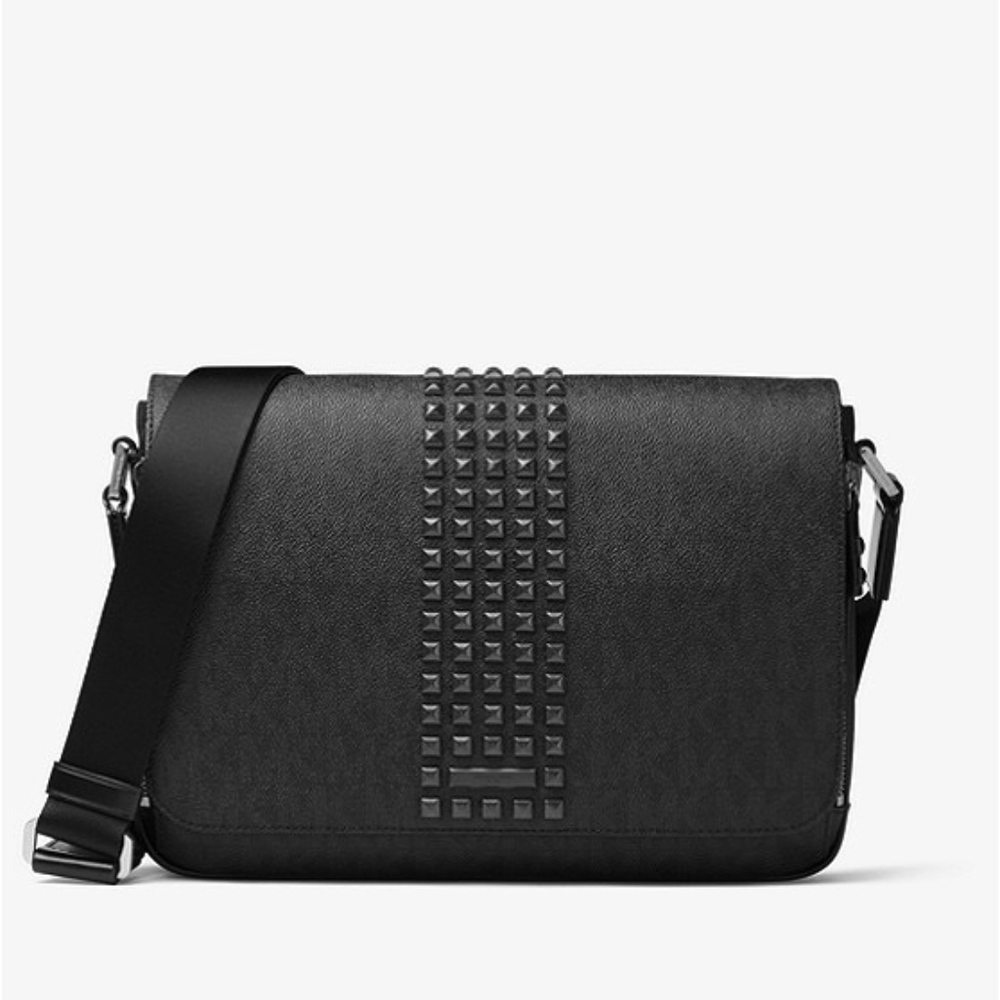 FLASH SALE! MK Jet Studded Medium Logo Messenger
