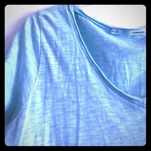 Maurices Teal Burnout Style Class Top