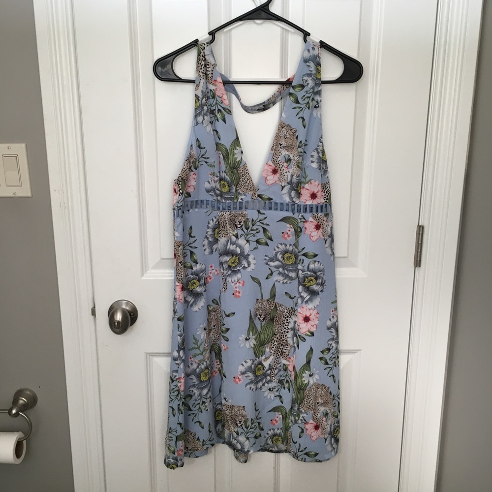 H&M Leopard Floral Dress