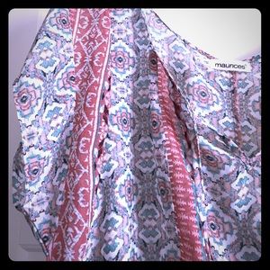 Maurices Teal and Mauve Top