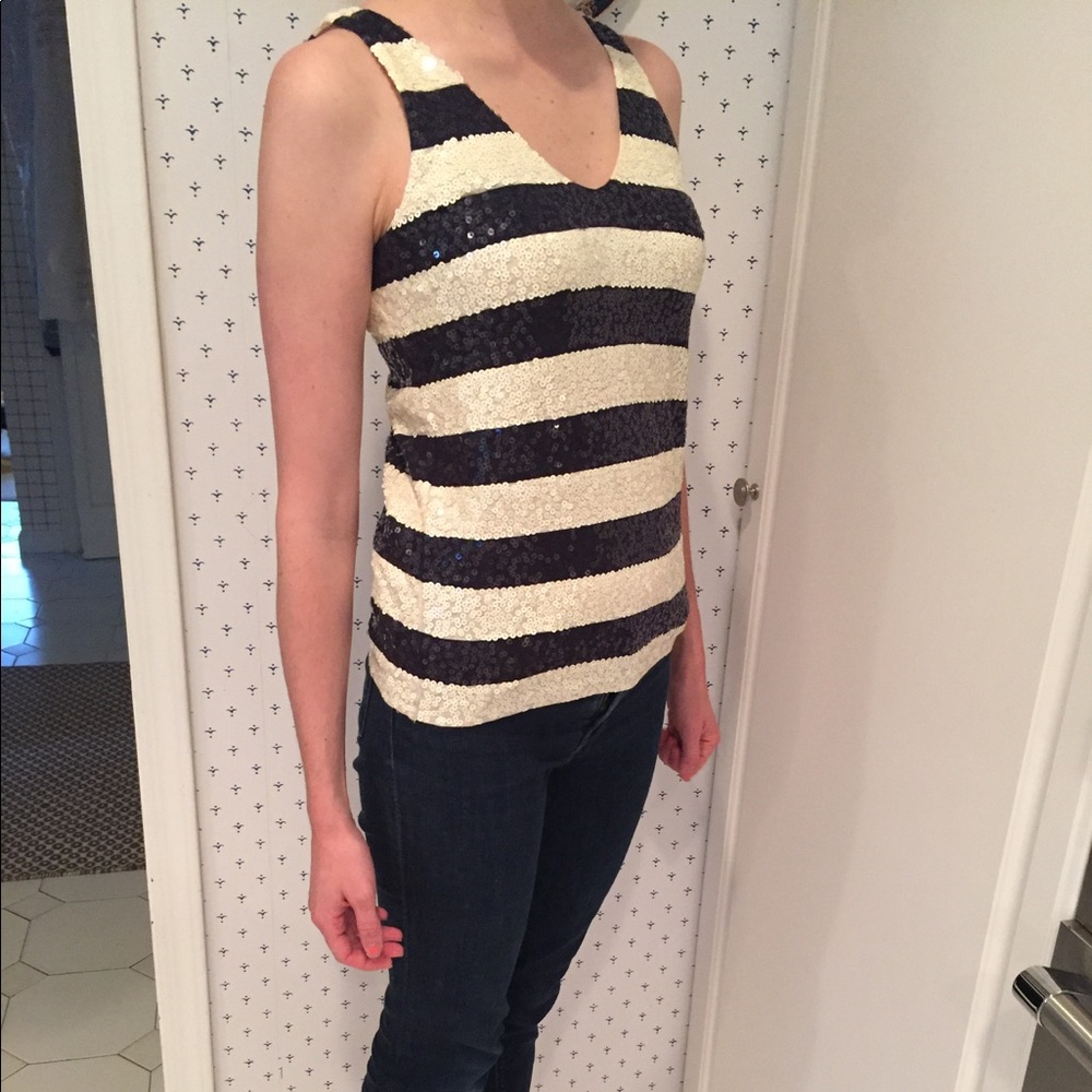 J Crew Sequins top perfect for the holidays