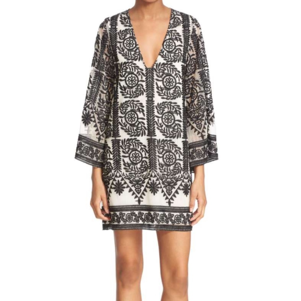 Alice & Olivia "Katt" Caftan Shift Dress