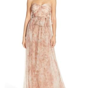 Jenny Yoo Annabelle Pink Watercolor Gown - sz6