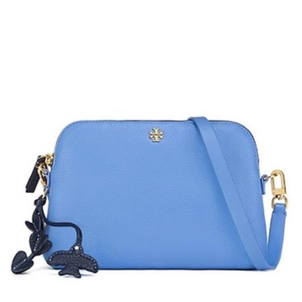SOLD - Tory Burch Peace Pebbled Cross-Body