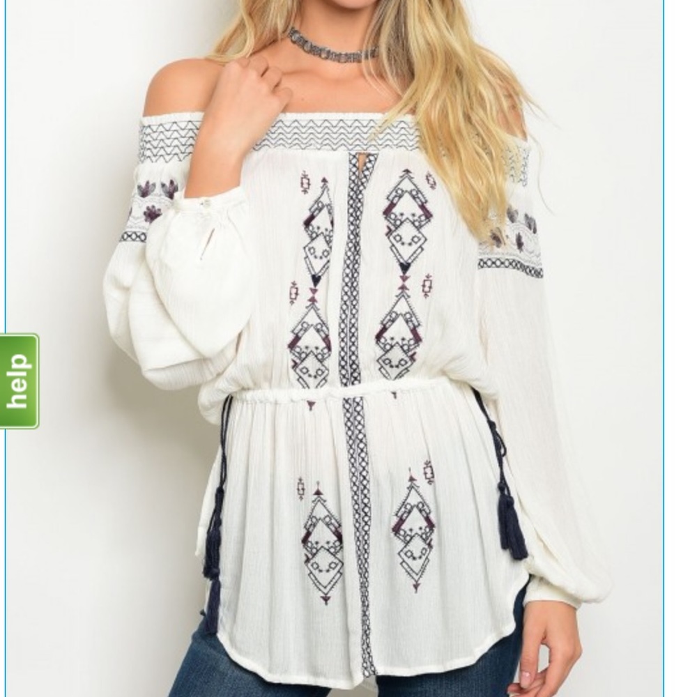 Embroidered Tunic Top - Picture 2 of 4