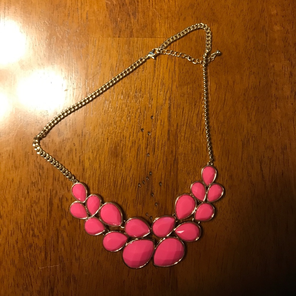 Pink statement necklace