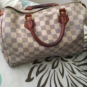 White Damier Azur Canvas- SPEEDY 30
