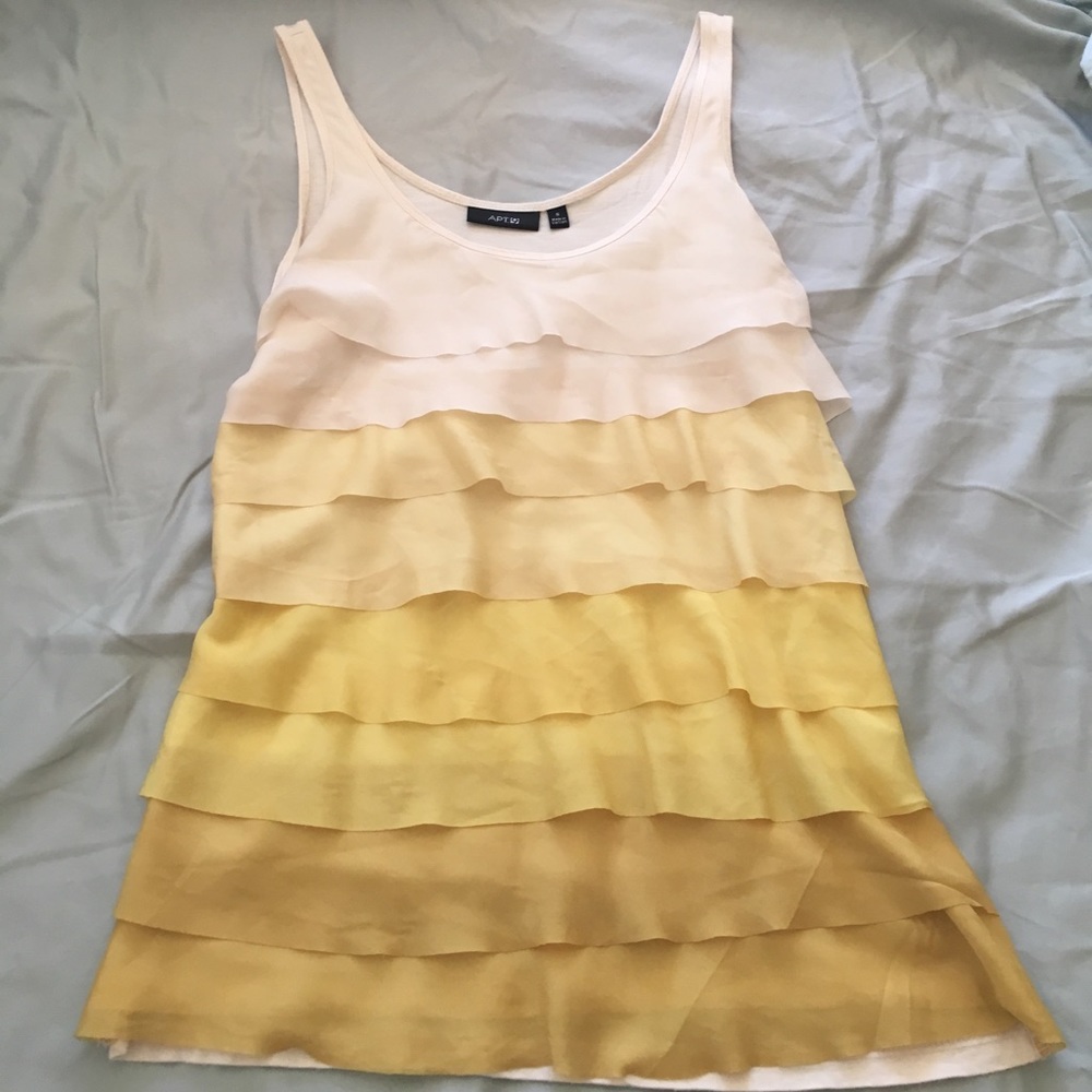 Yellow ombre top size S