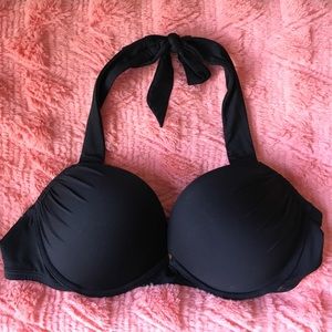 Victoria Secret Black Halter  Bikini Top