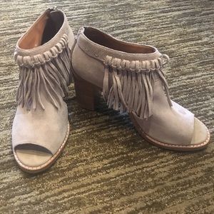 Fringe booties