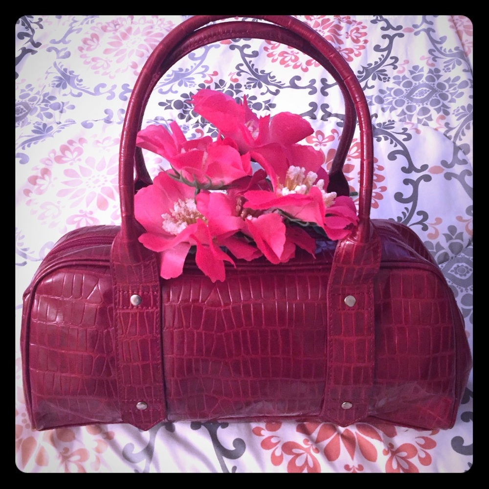 Beautiful red leather purse