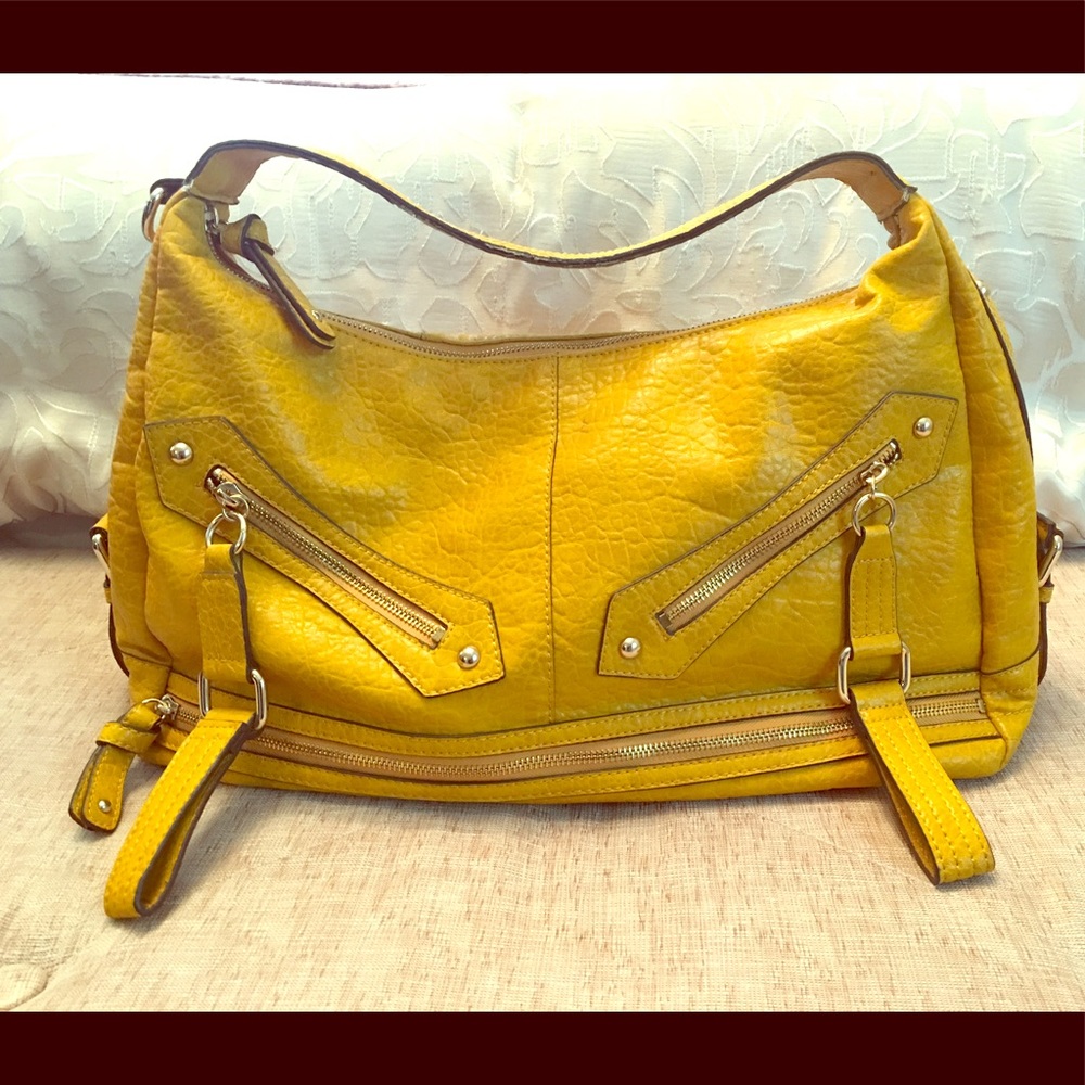Jessica Simpson Mustard Hobo Handbag 👜