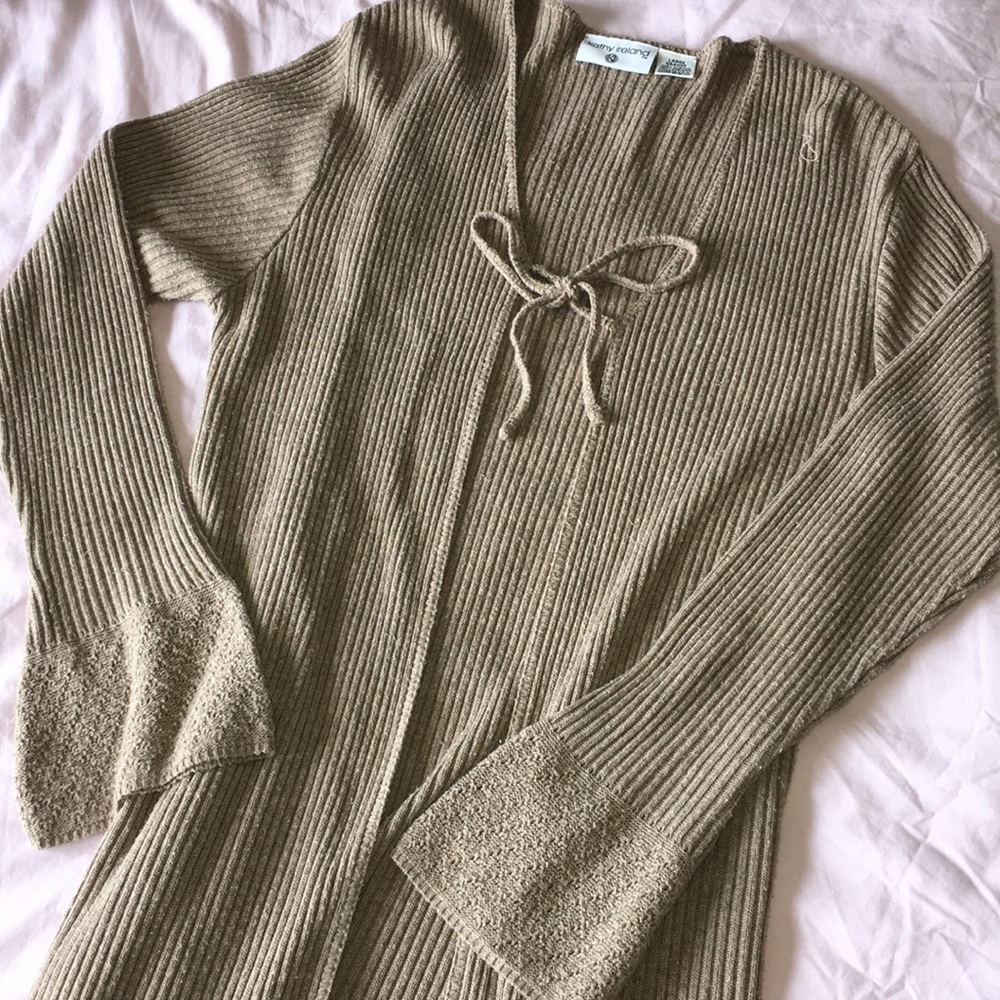 Kathy Ireland long cardigan sweater