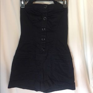 Guess black romper with removable neck strap