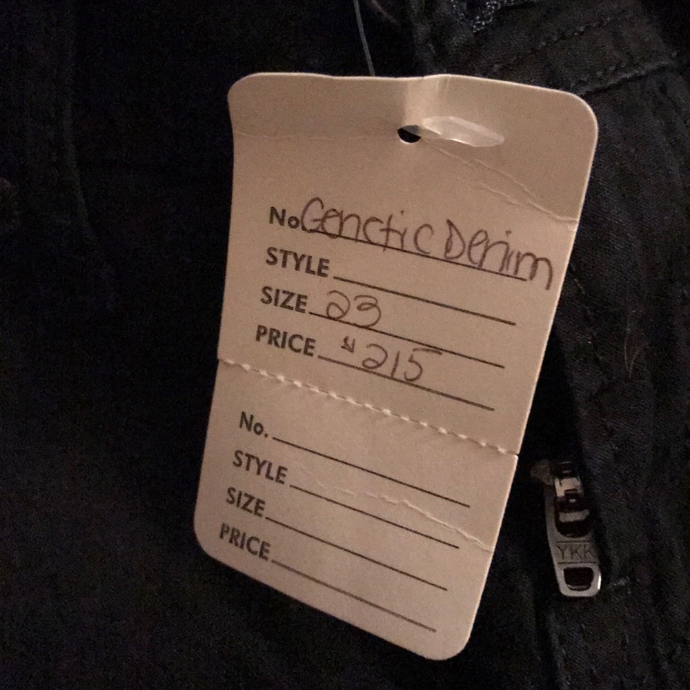 Genetic Denim Black Skinny Jeans Size 23