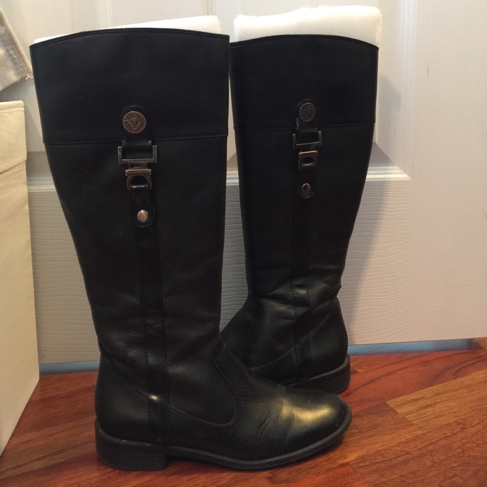 Ann Klein black riding boots