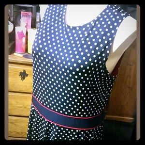 18 w 2x 3x rockabilly polka dot dress goth sailor