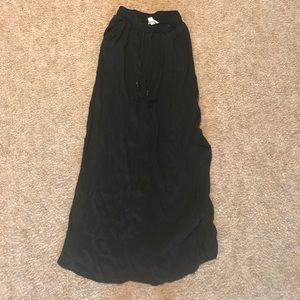 H&m long black skirt