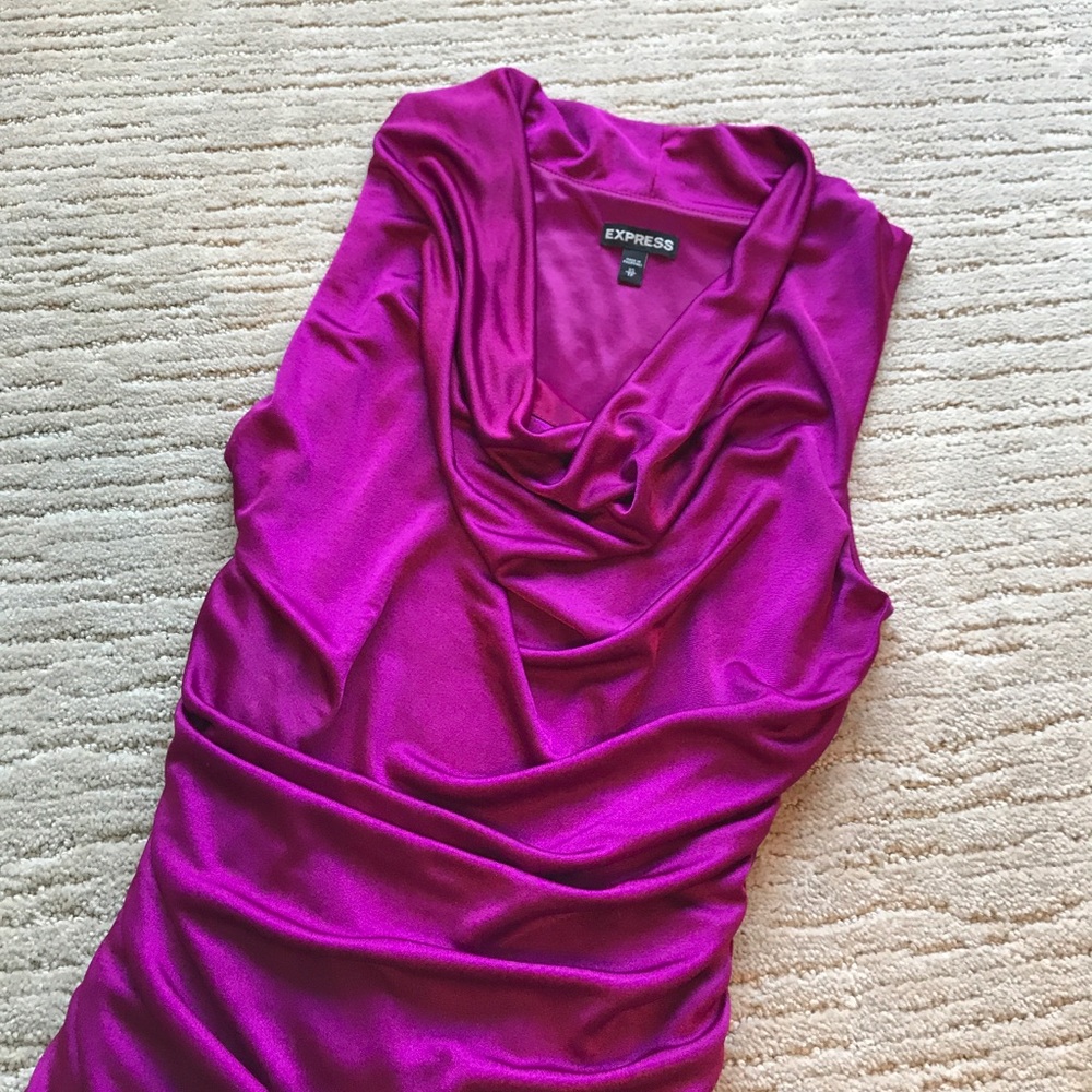 Express Fuchsia Dressy Top