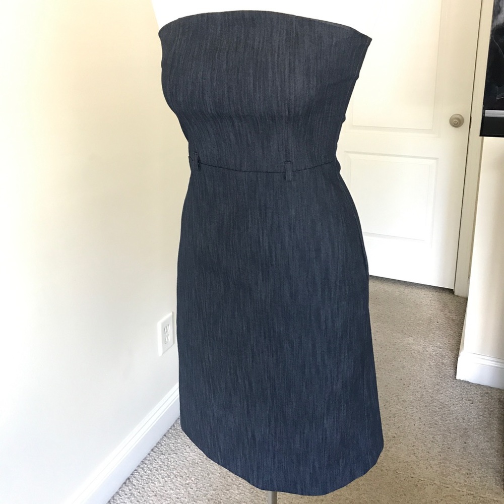 Strapless Denim Dress