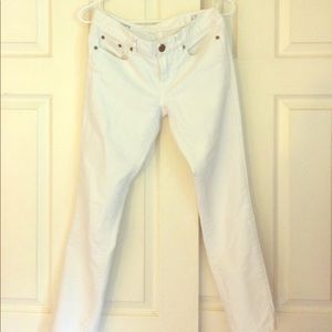 Jcrew white toothpick jeans