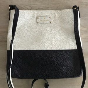 Navy and white Kate Spade side bag